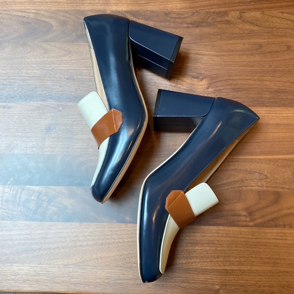 NWOT M.Gemi Italian leather platform pumps. - Picture 5 of 5